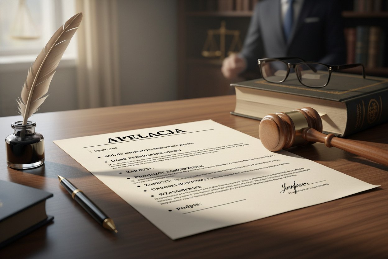 Co musi zawierać apelacja — wymagania formalne pisma