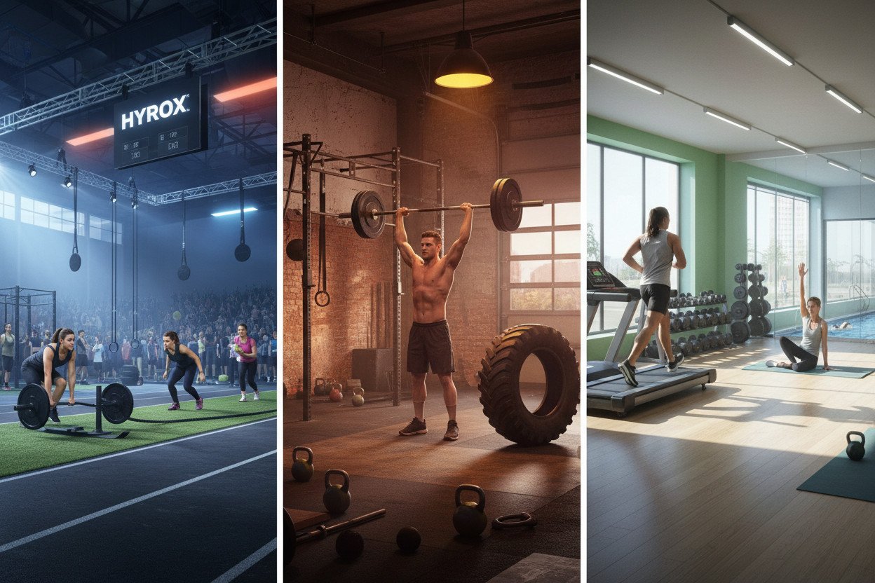 Hyrox a crossfit i inne formaty — czym się różni